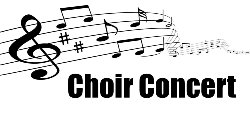 music bar with \"choir concert\" text